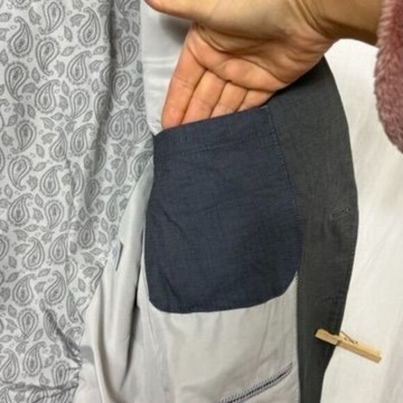 Joseph Abboud Cotton Blazer Mens‎ M Double Vent 2 Button Casual Preppy Academia - Picture 7 of 14